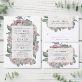 Marsala Persoonlijk huwelijk Uitnodigingen Wikkel (Personaliseer de collectie van deze zelfstandige maker.)