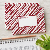 Rode en witte kerst deurmat