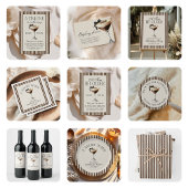 Espresso Martini Birthday Party Thank You Ronde Sticker