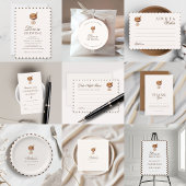 Martini Espresso Chic Display Douche Vrijgezellenf Informatiekaartje