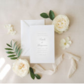 Modern Elegant Script Calligraphy Wedding Ronde Sticker