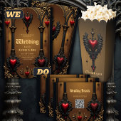 Eeuwige liefde in de schaduw van gotische duistern acryl uitnodigingen