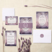 Eetherische Fairy Lights Forest Wedding Kaart (Personaliseer de collectie van deze zelfstandige maker.)