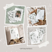 Eucalyptus botanische elegante foto simpele trouw save the date