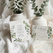 Groen Botanisch Bruiloft Ronde Papier Ronde Kartonnen Onderzetter