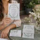 Elegante Moderne Eucalyptus Groene Tropen Save The Date