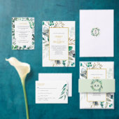 Eucalyptus Botanical Greenery Leaves Wedding Cadeaulabel (Personaliseer de collectie van deze zelfstandige maker.)