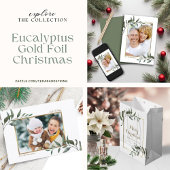 Elegant Chic Kerstmis Gold Foil Greenery Medium Cadeauzakje