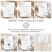 Elegant Eucalyptus Greenery Wedding Invitation Kaart