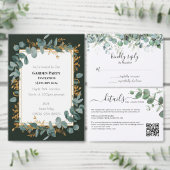 Eenvoudige Eucalyptus Greenery bruiloft Menu (Personaliseer de collectie van deze zelfstandige maker.)