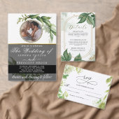 Eucalyptus Greenery Botanical Wedding Programme (Personaliseer de collectie van deze zelfstandige maker.)
