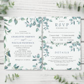 Waterverf Eucalyptus Weddenschappen Ontvangst - Ge Informatiekaartje (Personaliseer de collectie van deze zelfstandige maker.)