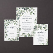 Eucalyptus gouden Waterverf bruiloft Kartonnen Onderzetters (Personaliseer de collectie van deze zelfstandige maker.)