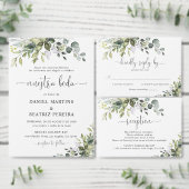 Eucalyptus Huwelijks RSVP Kaart (Personaliseer de collectie van deze zelfstandige maker.)