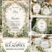 Groen en Goud Eucalyptus Greenery Wedding Details