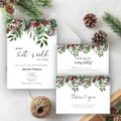 Winter evergreen Raad hoeveel snoepjes Poster