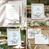 Elegante rustieke Pine Branch Woodland bruiloft Servet