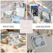 Grieks | Blozende Zomer Bloemen Doop Uitnodiging