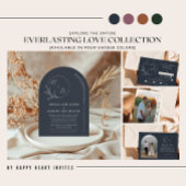 eeuwige liefde | Deep Mauve Arch Wedding Uitnodige Kaart