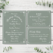 Rustieke Chic Sage Green Elegant Dank u bruiloft Bedankdoosjes (Personaliseer de collectie van deze zelfstandige maker.)