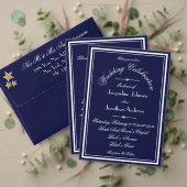 Marineblauw Alles In Een E-mail Website RSVP Bruil Kaart (Personaliseer deze collectie van deze onafhankelijke maker. Test)