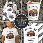 Spannende Kinder Monster Truck Patroon Bedankdoosjes