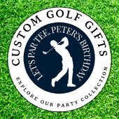 Je bent uitgenodigd voor een "Fif-t-shirt" golffee Kaart