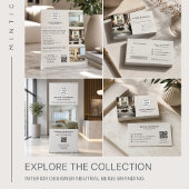 Aangepast logo interieurontwerper beige bedrijf planner