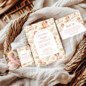 Fairy 1st Birthday Enchanted Garden Bedankkaart