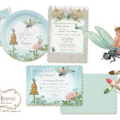 Aankleden Verjaardagsfeestje Tuin Fairy Bee Dragon Kaart