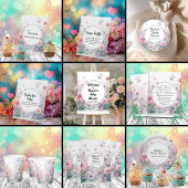 Fairy Garden Baby shower Bedankkaart