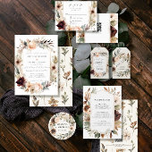 Herfst Herfst bloemblaadje gedempt bruiloft Detail Kaart