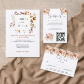 Fall Autumn Leaves Rustic Country Boho Wedding Flessenhanger (Personaliseer de collectie van deze zelfstandige maker.)