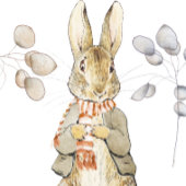 Peter de Konijn Herfst Herfst Winter Baby shower Waterfles Etiket