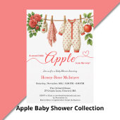 Sweet Little Apple Baby Shower | Fall Rustic Baby  Kaart