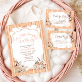 Rustieke Pompoen Herfst Bloemen Baby shower Welkom Poster