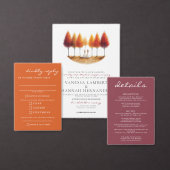 Herfst bruiden bruiloft kaart (Personaliseer de collectie van deze zelfstandige maker.)