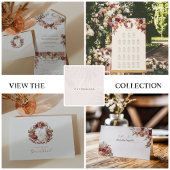 Herfst in de liefde | Herfst Bloeit Huwelijk RSVP Aankondiging