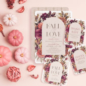 Herfst in liefde herfst krans boog roze Baby showe Bedankdoosjes