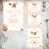 Herfst in de liefde De prijs is Right Baby shower  Kaart