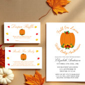 Herfst in Love Baby shower Cadeaulabel