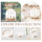 Herfst in liefde Wildflower Rustiek Baby shower Servet