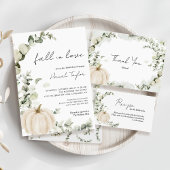 Herfst in Love Bruids Display Douche Informatiekaartje