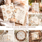 Herfst in Love Pumpkin Vrijgezellenfeest Acryl Uitnodigingen