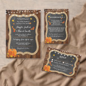 Herfst pompoen bruiloft retour adres label krijt (Personaliseer de collectie van deze zelfstandige maker.)