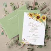 Zonnebloem Pumpkin Circle Wedding Menu Kaart (Personaliseer deze collectie van deze onafhankelijke maker. Test)