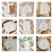 Kleine lieve schat herfst babyshower kaart