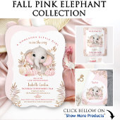 Schattigee olifant roze pompoen Herfst meisjesnaam Romper