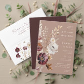 Elegante Herfst Bloemen Bruin bruiloft Bedankdoosjes (Personaliseer deze collectie van deze onafhankelijke maker. Test)