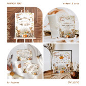 Herfst Woodland Little Pumpkin Baby shower Papieren Bekers